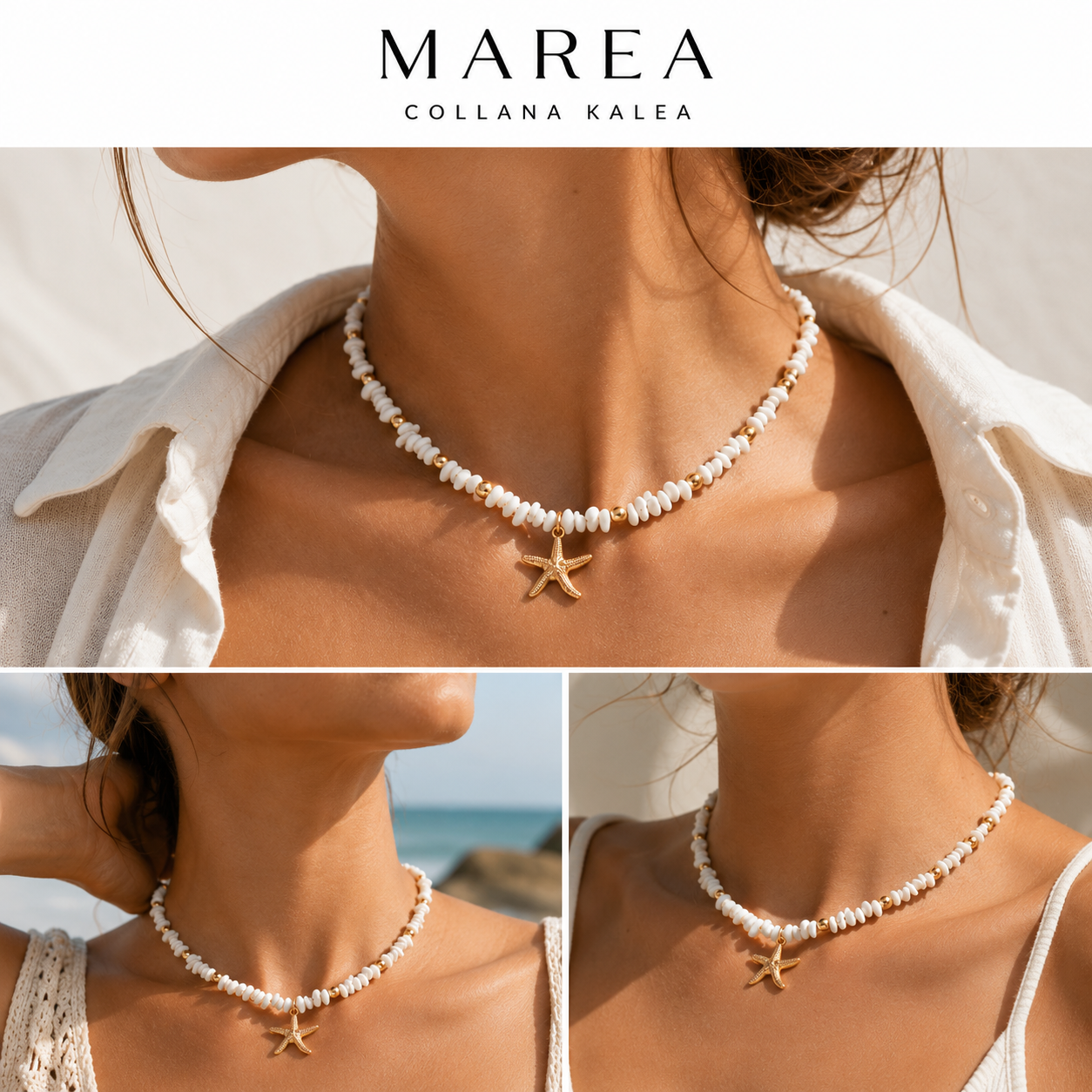 Collana Kalea™ – Stella Marina Dorata