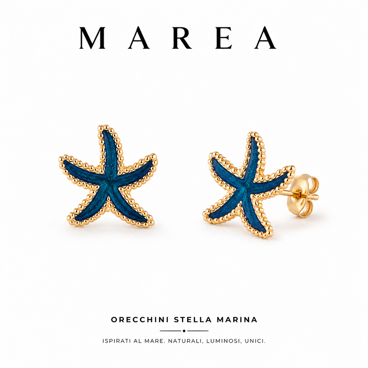Orecchini Nerina™ – Stella Marina Blu