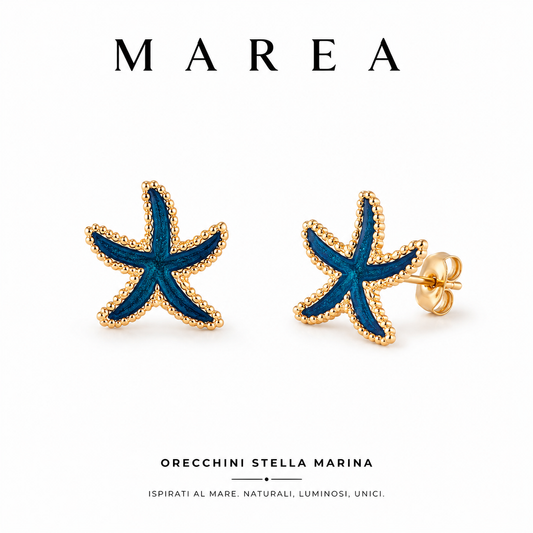 Orecchini Nerina™ – Stella Marina Blu