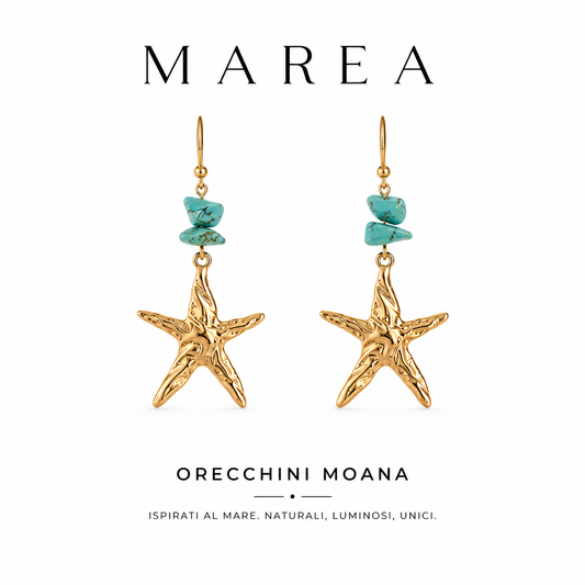 Orecchini Moana™ – Stella Marina Turchese